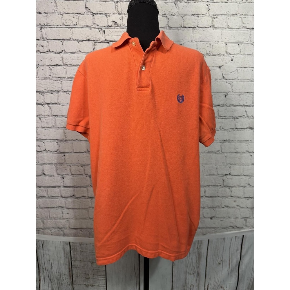 Chaps‎ Orange Polo Shirt Men's Large - Picture 6 of 6